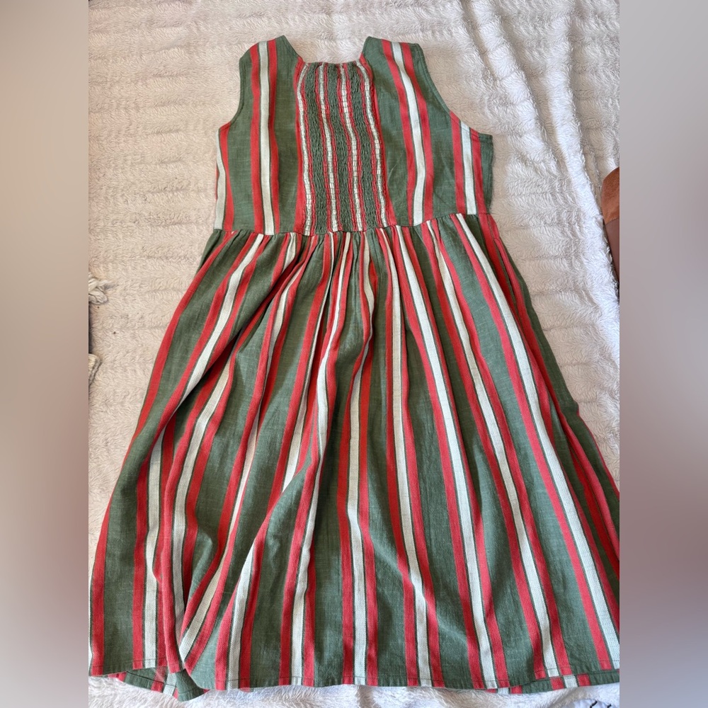 Ace & Jig organic cotton stripe midi dress with pockets - Picture 3 of 5